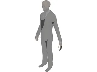 Slenderman Creature 3D Model