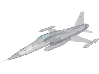 Northrop F-5E Tiger 2 3D Model