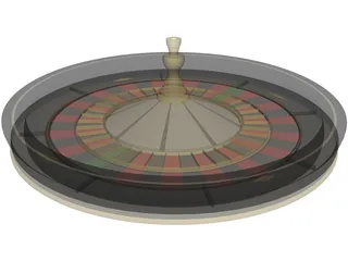 Roulette Wheel 3D Model