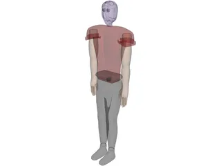 Cartoon Man 3D Model