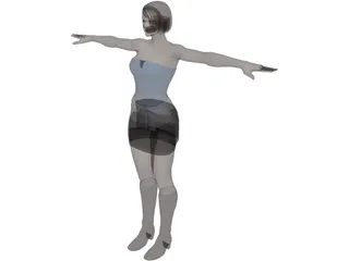 Jill Resident Evil 3 3D Model