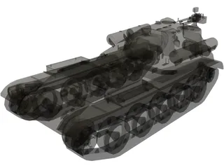 SU-101 UralMash Russian WW2 Tank 3D Model