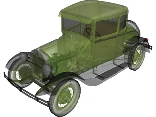 Ford Model A (1939) 3D Model