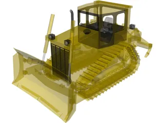 Caterpillar D6R Bulldozer 3D Model