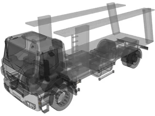 Iveco Trakker Car Carrier 3D Model