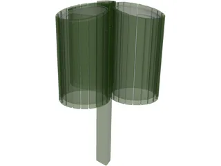 Recycle Bin 3D Model