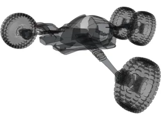 Future Buggy Vehicle 3D Model