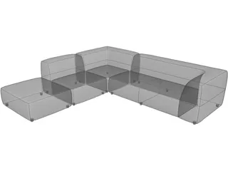 Daisy Sofa 3D Model