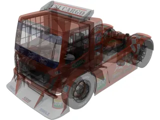 Iveco Stralis Scuderia Iveco 3D Model