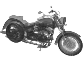 Yamaha XV1600A 3D Model
