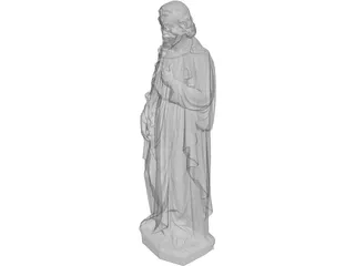 St. Joseph Statue 3D Model