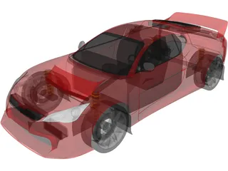 Rally Car Prototype 3D Model