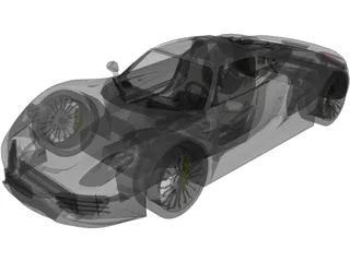 Porsche 918 Spyder (2015) 3D Model