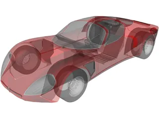 Alfa Romeo 33 Stradale 3D Model