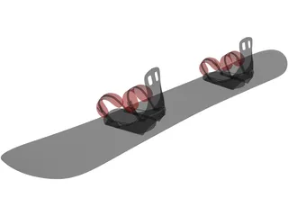 Snowboard 3D Model