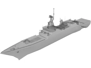 Steregushchiy Battle Ship 3D Model