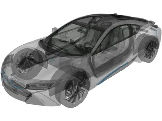 BMW i8 (2015) 3D Model