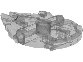 Star Wars Millenium Falcon YT-1300 3D Model