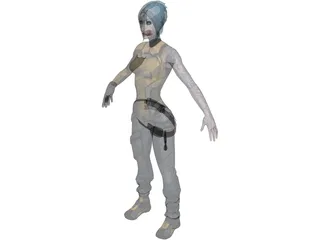 Maya from Borderlands 2 3D Model