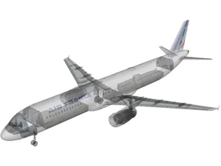 Airbus A320 Air France 3D Model