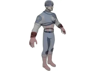 Captain America of the Avengers 3D Model