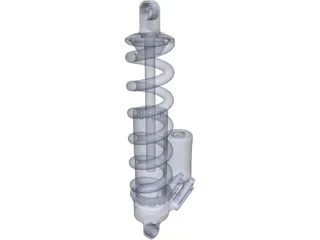 Cane Creek Double Barrel shock 3D Model