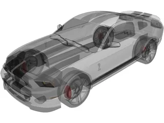 Ford Mustang Shelby GT500 3D Model