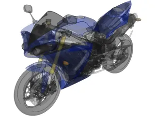 Yamaha R1 (2010) 3D Model