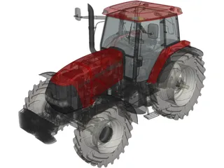 Tractor Case MXM 190 3D Model