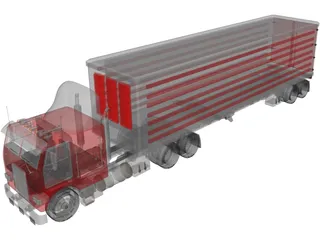 Freightliner Truck 3D Model