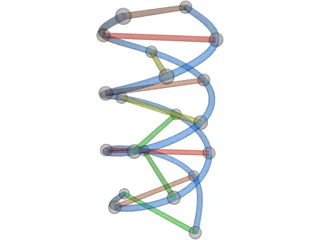 DNA Strand 3D Model