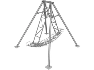 Amusement Park Ship 3D Model