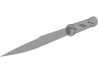 Tactical Knife 3D Model