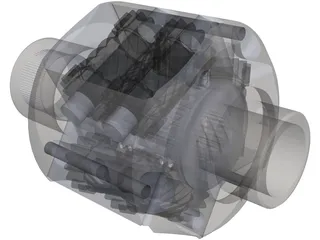 TORSEN Differential 3D Model