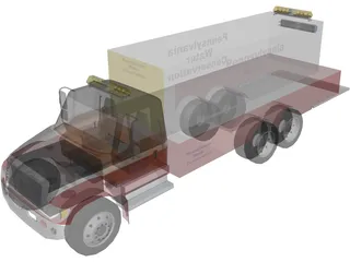 Water Conservation Truck 3D Model