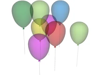 Balloons 3D Model