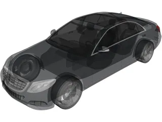 Mercedes-Benz S-Class S350 Bluetec (2014) 3D Model