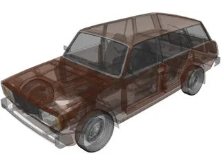 VAZ Lada 2104 3D Model