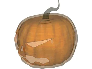 Pumpkin Head Halloween 3D Model