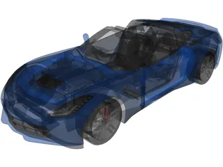 Chevrolet Corvette C7 Stingray Cabrio (2014) 3D Model