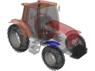 New Holland Tractor 3D Model