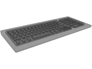 Computer Keyboard 3D Model