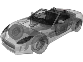 Jaguar F-Type V6 (2014) 3D Model