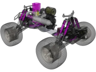 HPI RC Monster Truck Car 3D Model