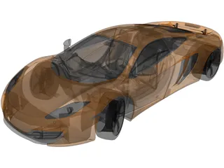McLaren MP4-12C (2012) 3D Model