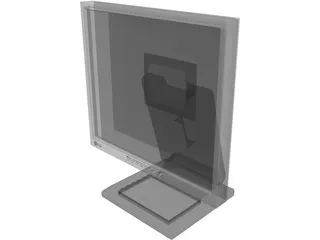 LG LCD Computer Monitor 3D Model