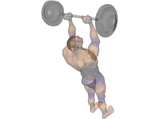 Body Builder Action Figure 3D Model