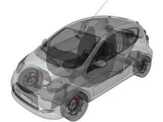 Citroen C1 3-doors 3D Model