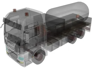 Man TGX 6X2 Bleding (2013) 3D Model