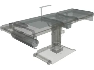 Hospital Bed 3D Model